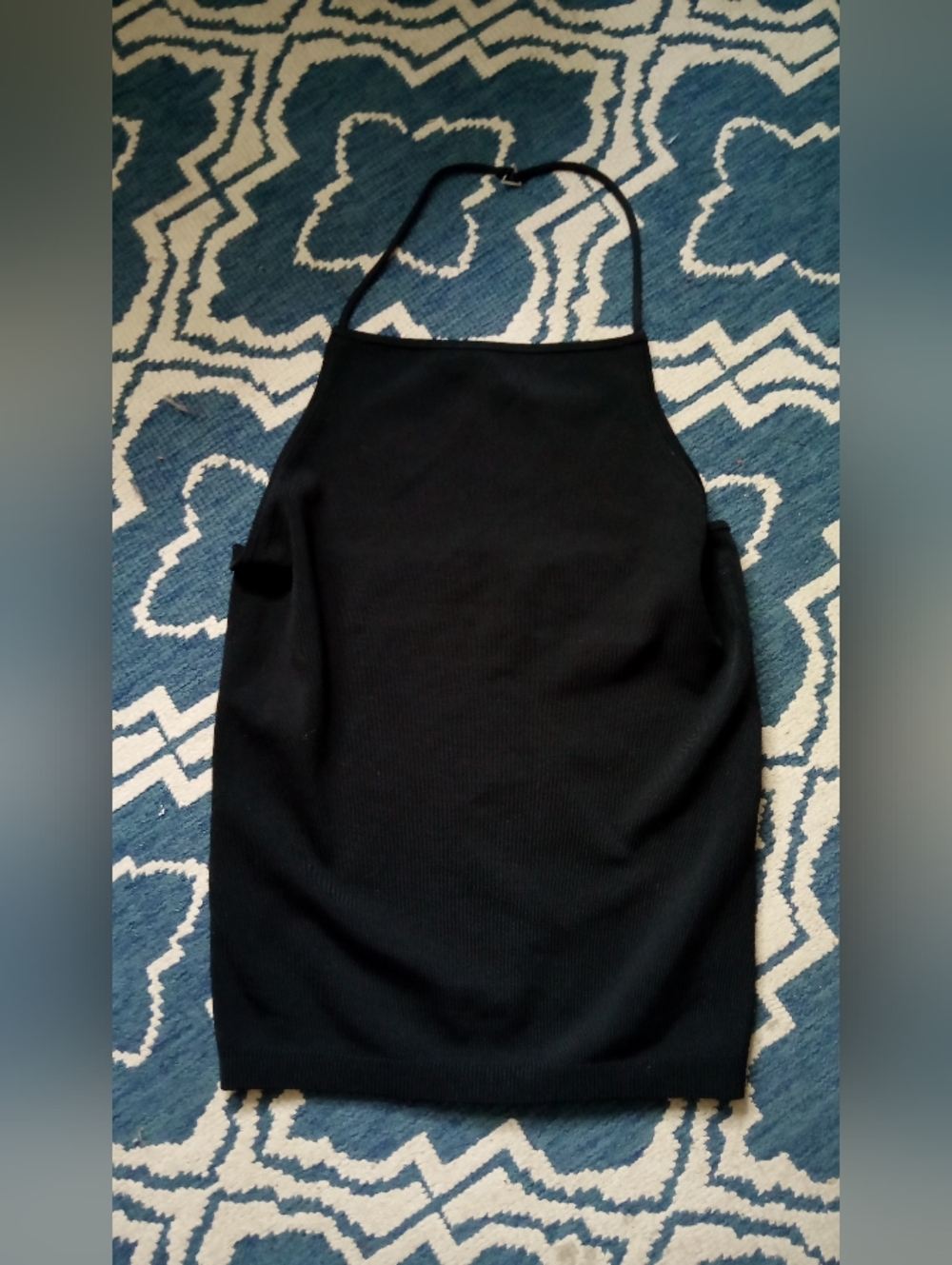 DKNY Black Knit Halter.